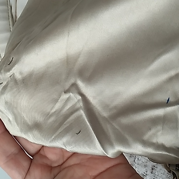 Whiting & Davis vintage metal mesh off-white crossbody purse bag - Picture 11 of 15